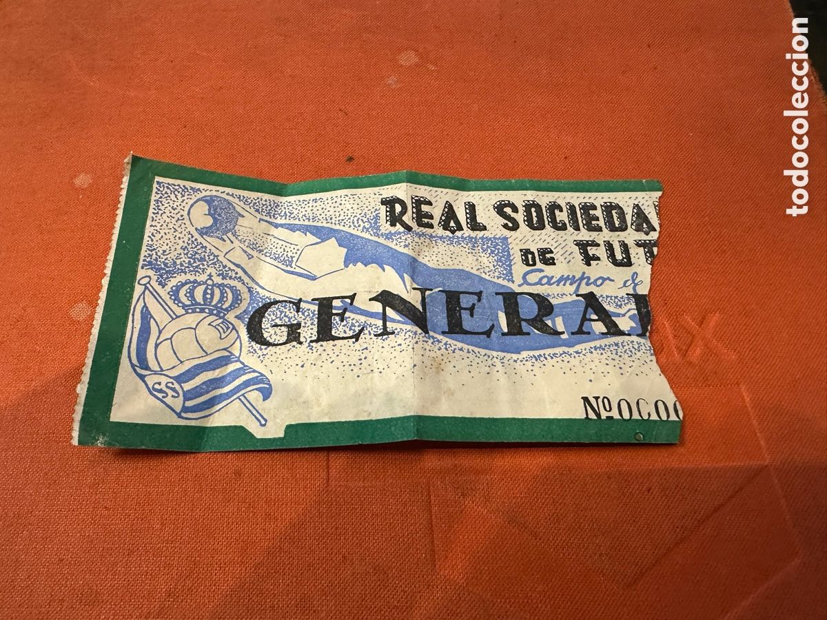 Sports collectibles: ENTRADA FUTBOL ATOCHA REAL SOCIEDAD DE 25 MARZO DE 1951