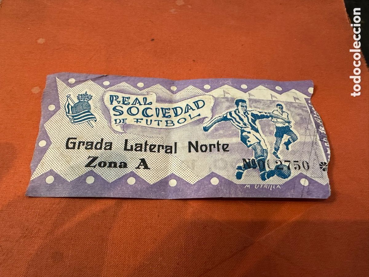 Coleccionismo deportivo: ENTRADA FUTBOL ATOCHA REAL SOCIEDAD DE 31 DICIEMBRE DE 1950