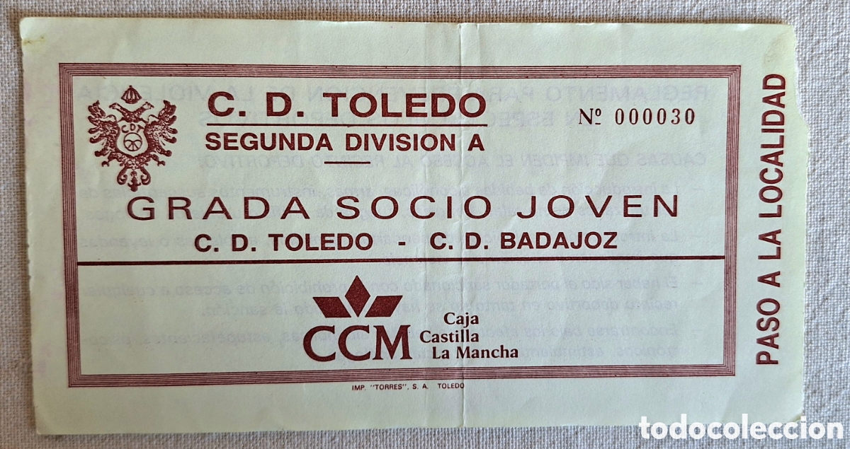 Sports collectibles: Entrada a Toledo Badajoz 1994 debut de Thompson