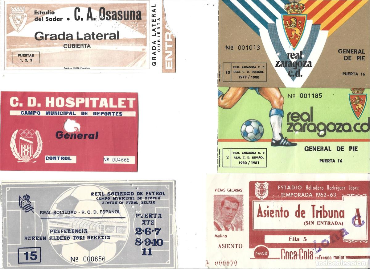 Entrées De Football RCD Español - Real Zaragoza - Billets De Match - Bon état