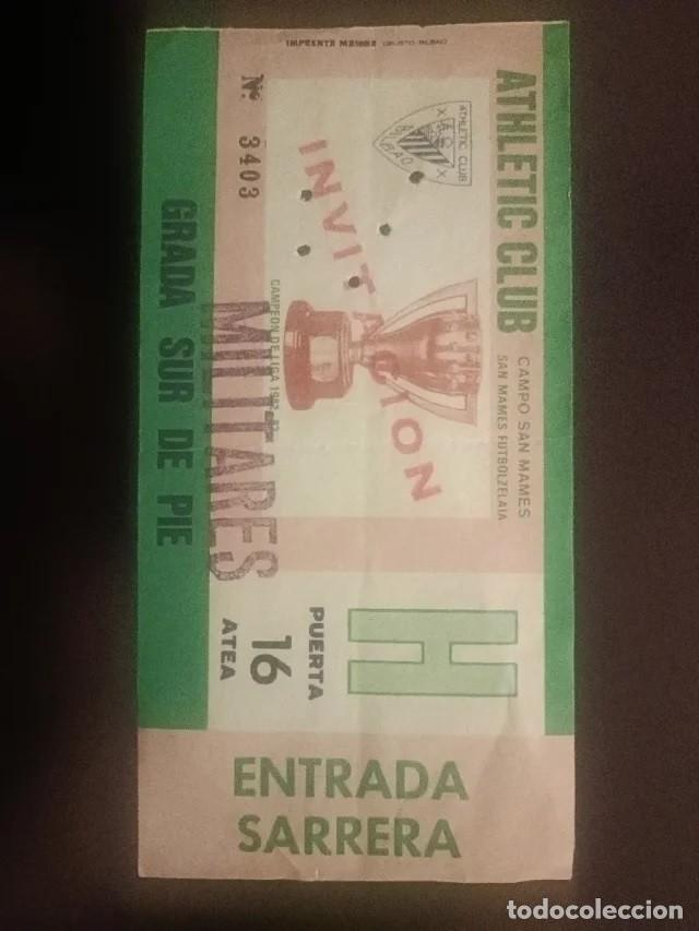 Collectionnisme sportif: Entrada Antigua San Mam&eacute;s Athletic Club