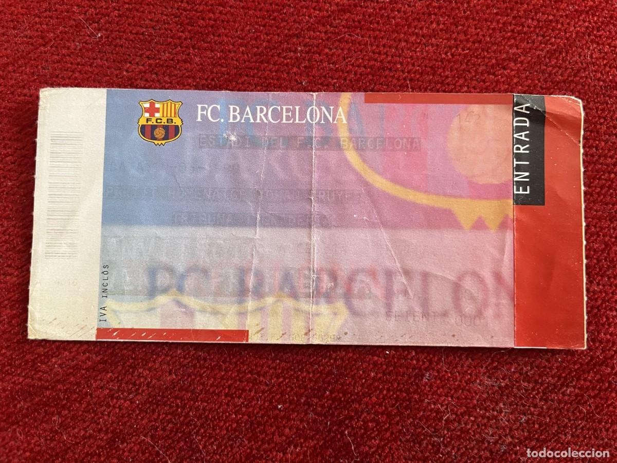 Coleccionismo deportivo: R31331 ENTRADA TICKET FUTBOL BARCELONA HOMENAJE TRIBUTE JOHAN CRUYFF (10-3-1999)