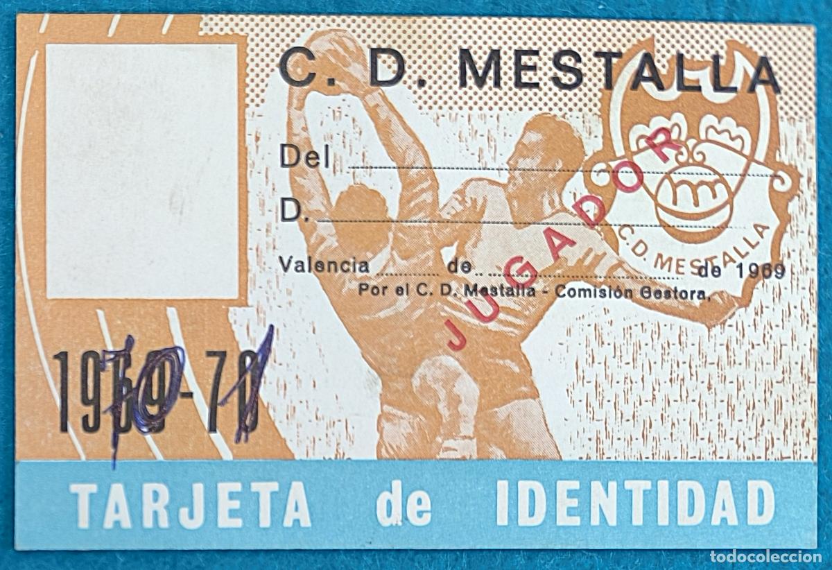 Sammelleidenschaft Sport: RW ENTRADA FUTBOL PASE ANUAL VALENCIA C.F A&Ntilde;O 1970 1971 CAMPO MESTALLA PRUEBA DE IMPRENTA EF41