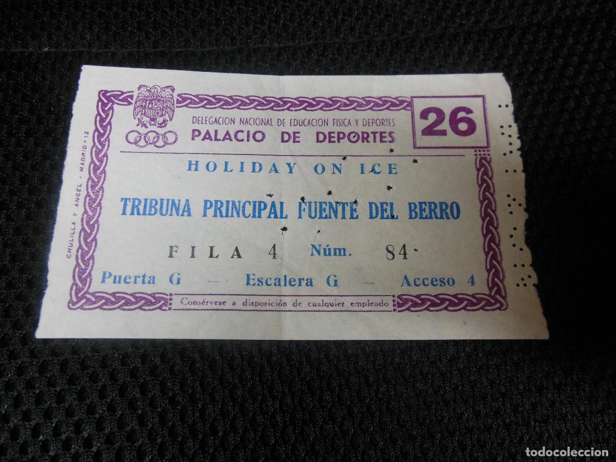Coleccionismo deportivo: ENTRADA NO FUTBOL TICKET - PALACIO DE LOS DEPORTES MADRID HOLIDAY ON ICE