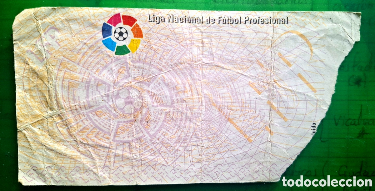 Coleccionismo deportivo: Entrada Albacete Atl&eacute;tico de Madrid 1995 1996