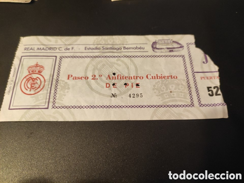 Coleccionismo deportivo: Copa de la UEFA Real Madrid - Inter Milan - Foto 1