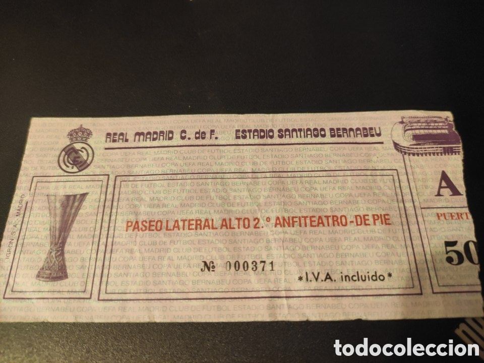 Coleccionismo deportivo: Copa de la UEFA Real Madrid - Neuchatel Xamax