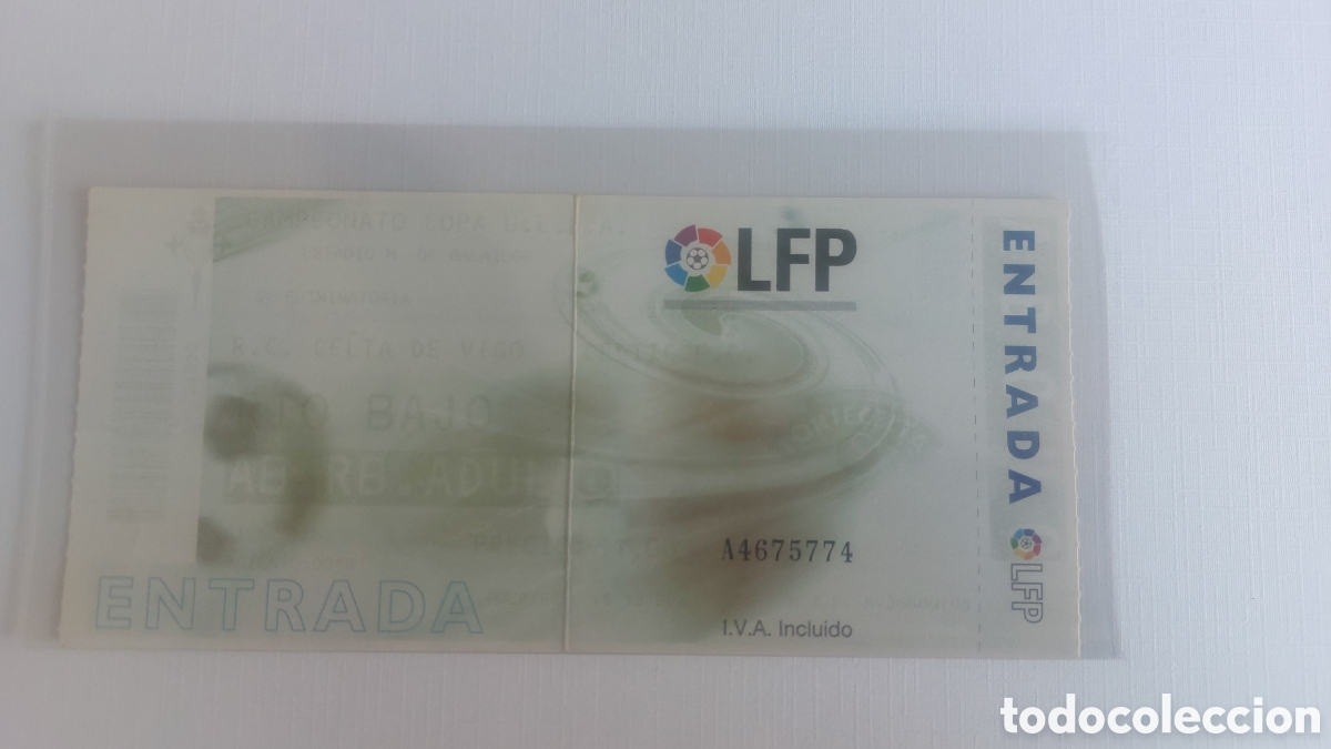 Coleccionismo deportivo: Entrada Ticket Celta de Vigo Celtic Glasgow 2002 2003 UEFA
