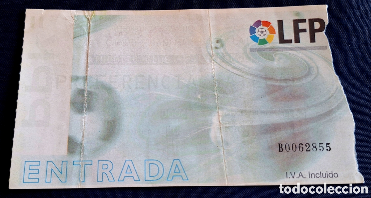 Coleccionismo deportivo: Entrada Atletic Bilbao Barcelona 2002 2003 debut de aduriz