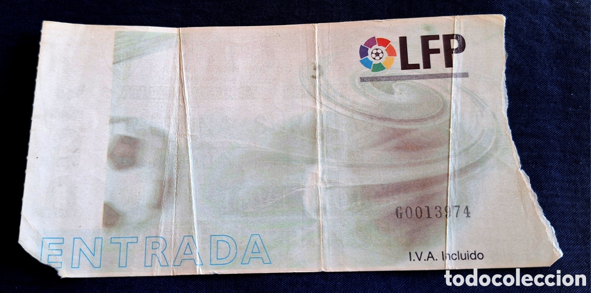 Coleccionismo deportivo: Entrada Athletic Bilbao Rayo Vallecano 2001 2002 01/02