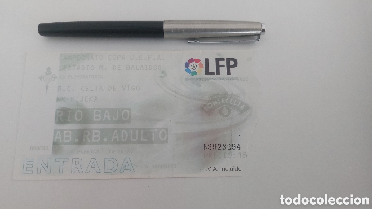 Sammelleidenschaft Sport: Entrada Ticket Celta de Vigo 0 Rijeka 0 UEFA 2000 2001 Football Balaidos