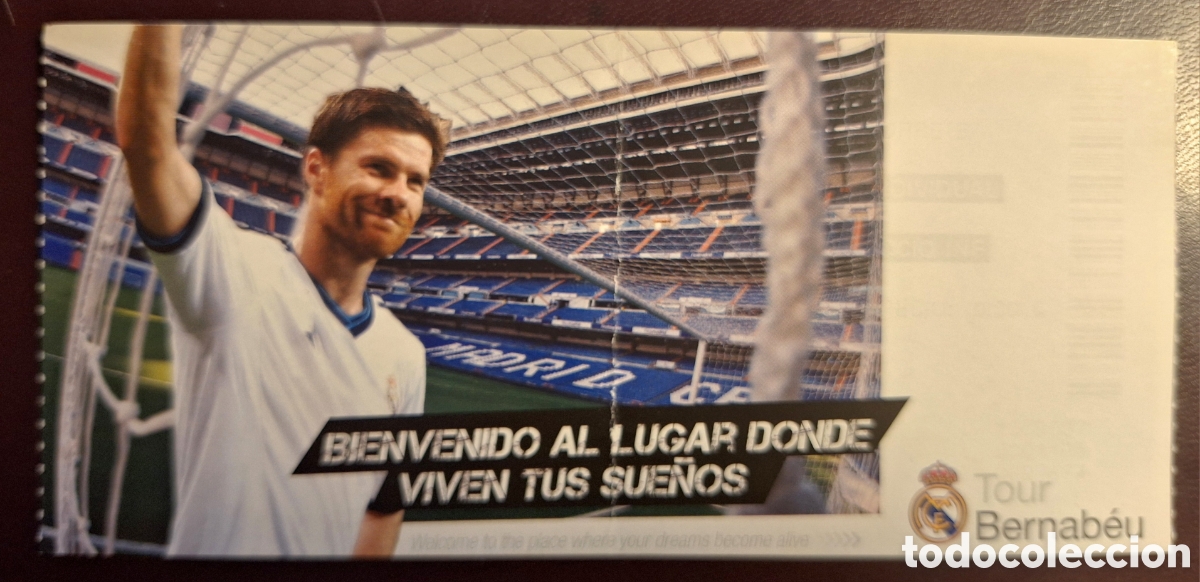 Coleccionismo deportivo: Entrada tour Bernab&eacute;u Xavi Alonso