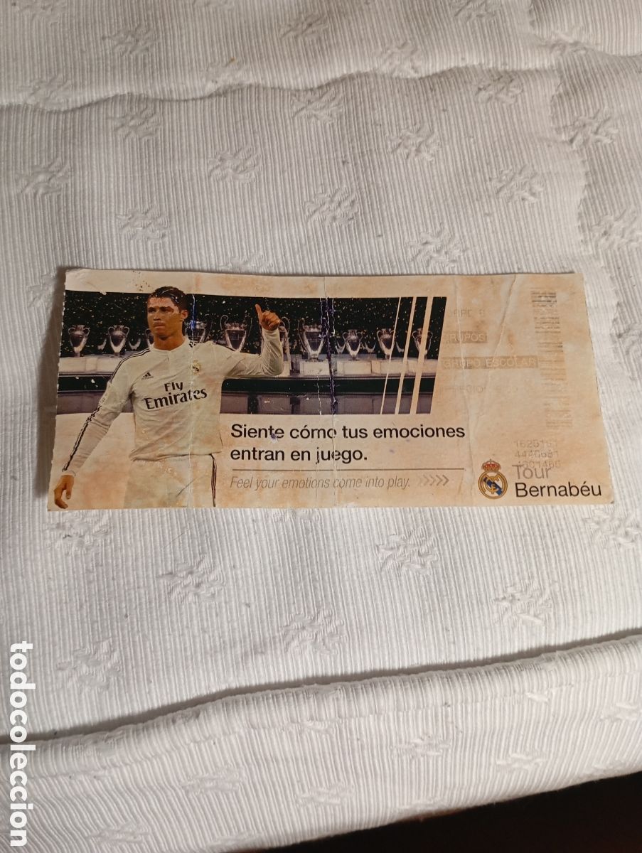 Coleccionismo deportivo: Entrada al Bernab&eacute;u de cristiano Ronaldo