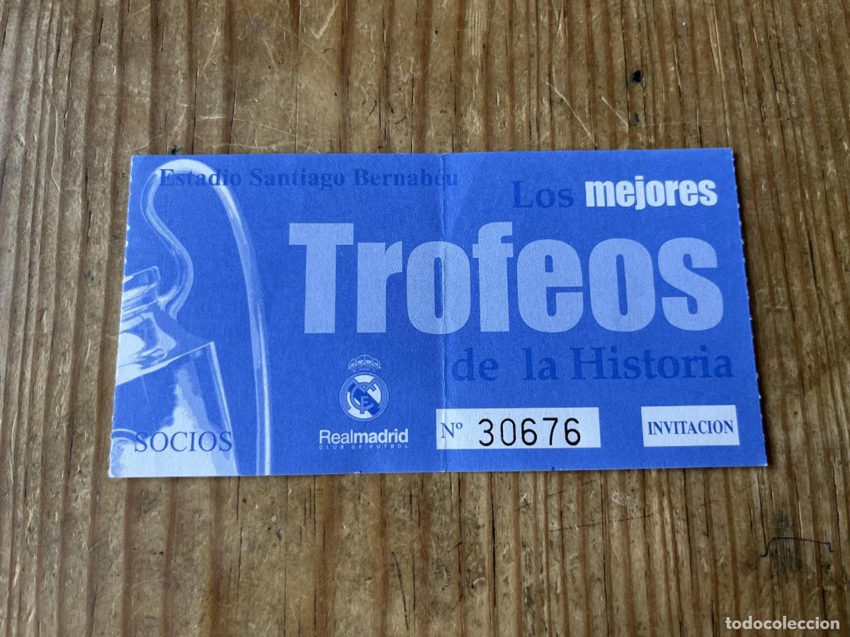 Coleccionismo deportivo: R31456 ENTRADA TICKET MUSEO FUTBOL REAL MADRID SALA DE TROFEOS SANTIAGO BERNABEU SOCIOS