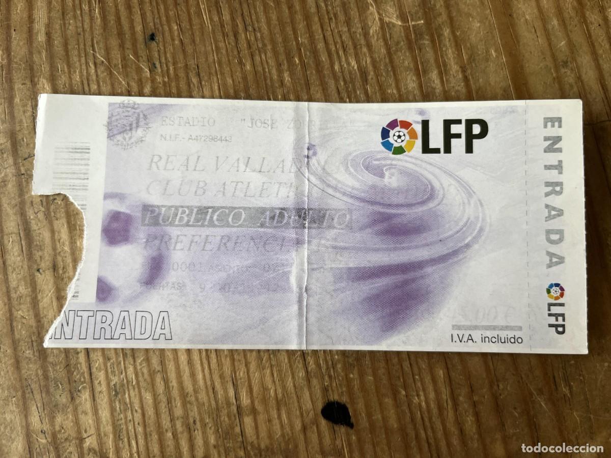 Coleccionismo deportivo: R31487 ENTRADA TICKET REAL VALLADOLID 1-1 ATLETICO MADRID LIGA TEMPORADA 2007 2008