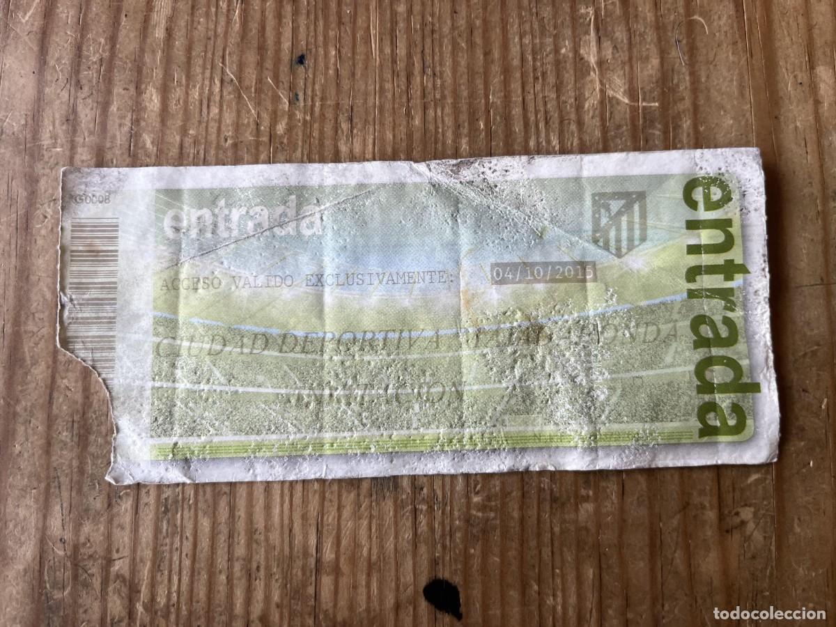 Coleccionismo deportivo: R31508 ENTRADA TICKET FUTBOL ATLETICO MADRID B 2-0 ALCALA (4-10-2015) CIUDAD DEPORTIVA MAJADAHONDA