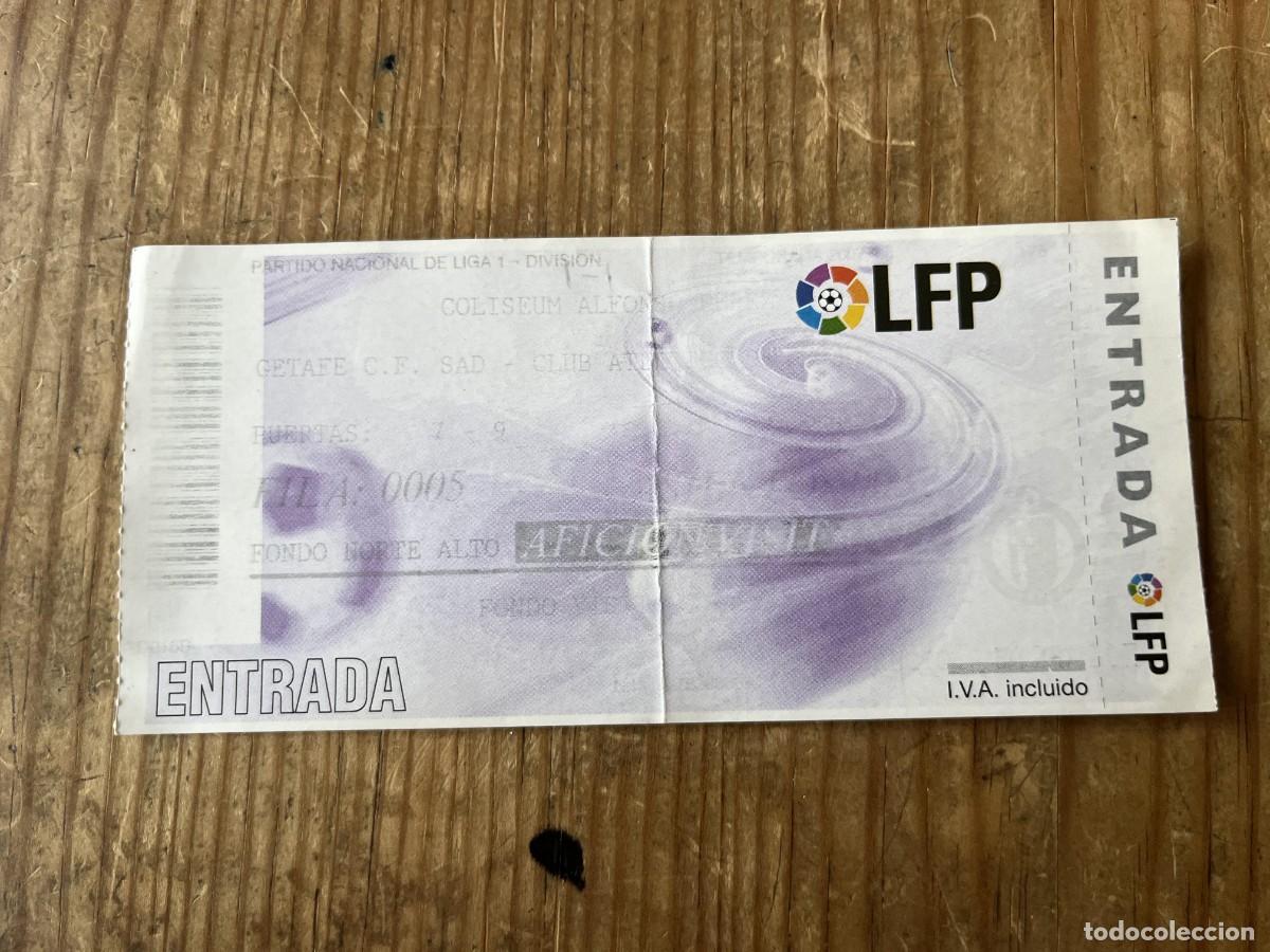 Coleccionismo deportivo: R31524 ENTRADA TICKET FUTBOL GETAFE 1-1 ATLETICO MADRID LIGA TEMPORADA 2007 2008