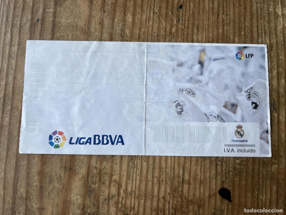 Coleccionismo deportivo: R31534 ENTRADA TICKET FUTBOL REAL MADRID 2-2 ATLETICO MADRID COPA DEL REY (15-1-2015) DOBLETE TORRES
