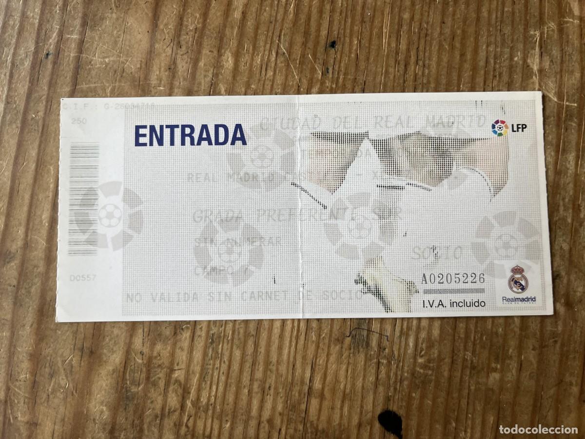 Coleccionismo deportivo: R31545 ENTRADA TICKET FUTBOL REAL MADRID CASTILLA 4-3 XEREZ LIGA TEMPORADA 2005 2006