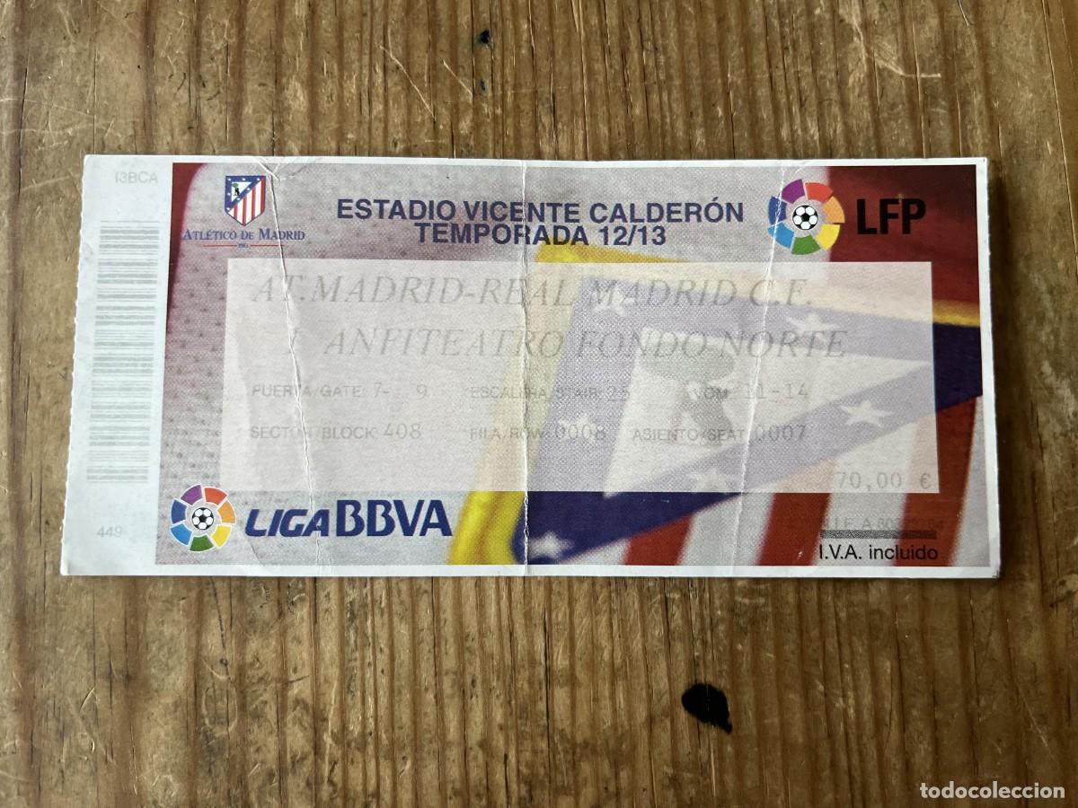 Coleccionismo deportivo: R31546 ENTRADA TICKET FUTBOL ATLETICO MADRID 1-2 REAL MADRID LIGA TEMPORADA 2012 2013