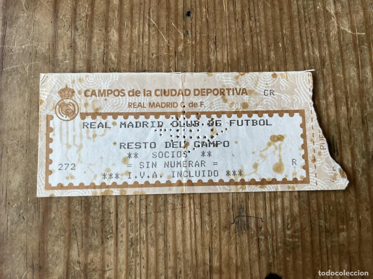 Coleccionismo deportivo: R31568 ENTRADA TICKET FUTBOL REAL MADRID CASTILLA 4-0 CORDOBA COPA DEL REY (4-11-1987)