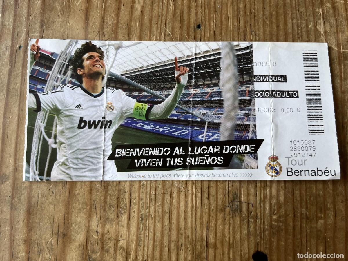 Coleccionismo deportivo: R31605 ENTRADA TICKET FUTBOL MUSEO REAL MADRID TOUR SANTIAGO BERNABEU SOCIO ADULTO KAKA
