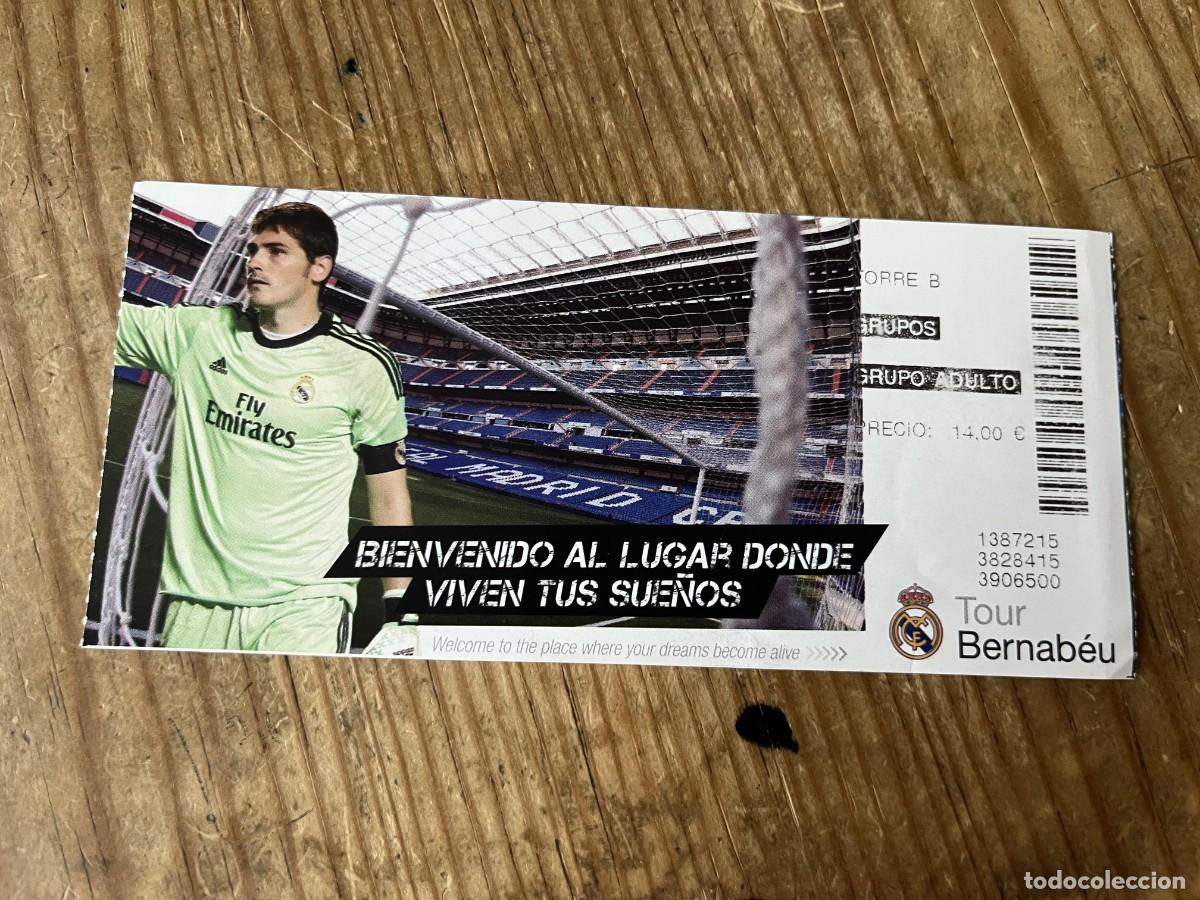 Coleccionismo deportivo: R31622 ENTRADA TICKET FUTBOL MUSEO REAL MADRID TOUR SANTIAGO BERNABEU IKER CASILLAS