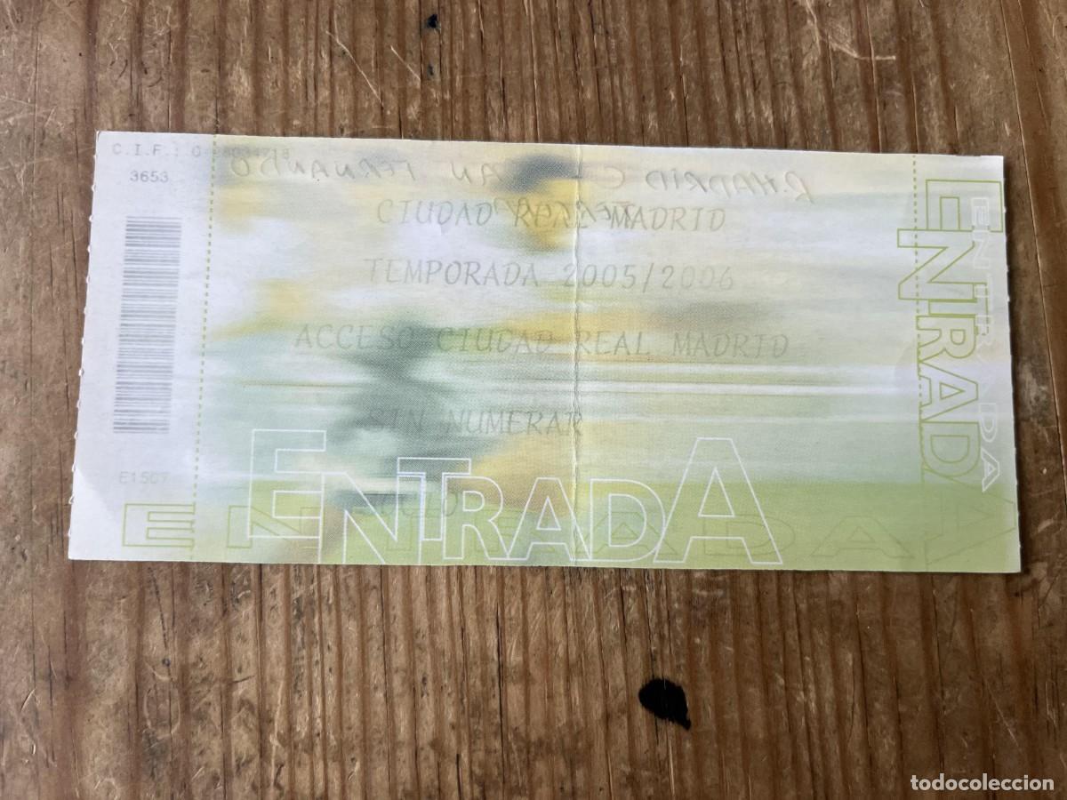 Coleccionismo deportivo: R31627 ENTRADA TICKET FUTBOL REAL MADRID C 0-0 SAN FERNANDO LIGA TEMPORADA 2005 2006