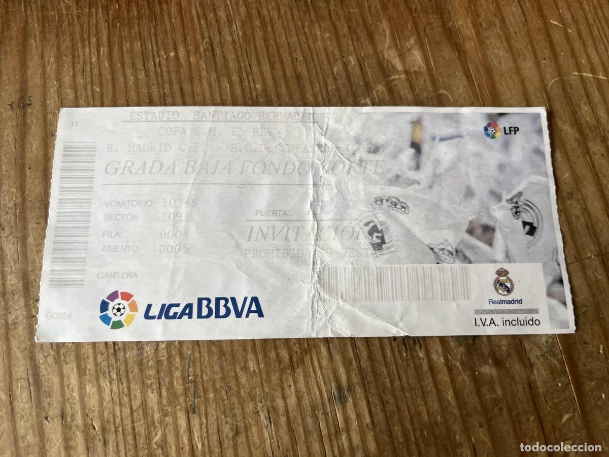 Coleccionismo deportivo: R31647 ENTRADA TICKET FUTBOL REAL MADRID 1-0 ESPA&Ntilde;OL ESPANYOL COPA DEL REY (28-1-2014)
