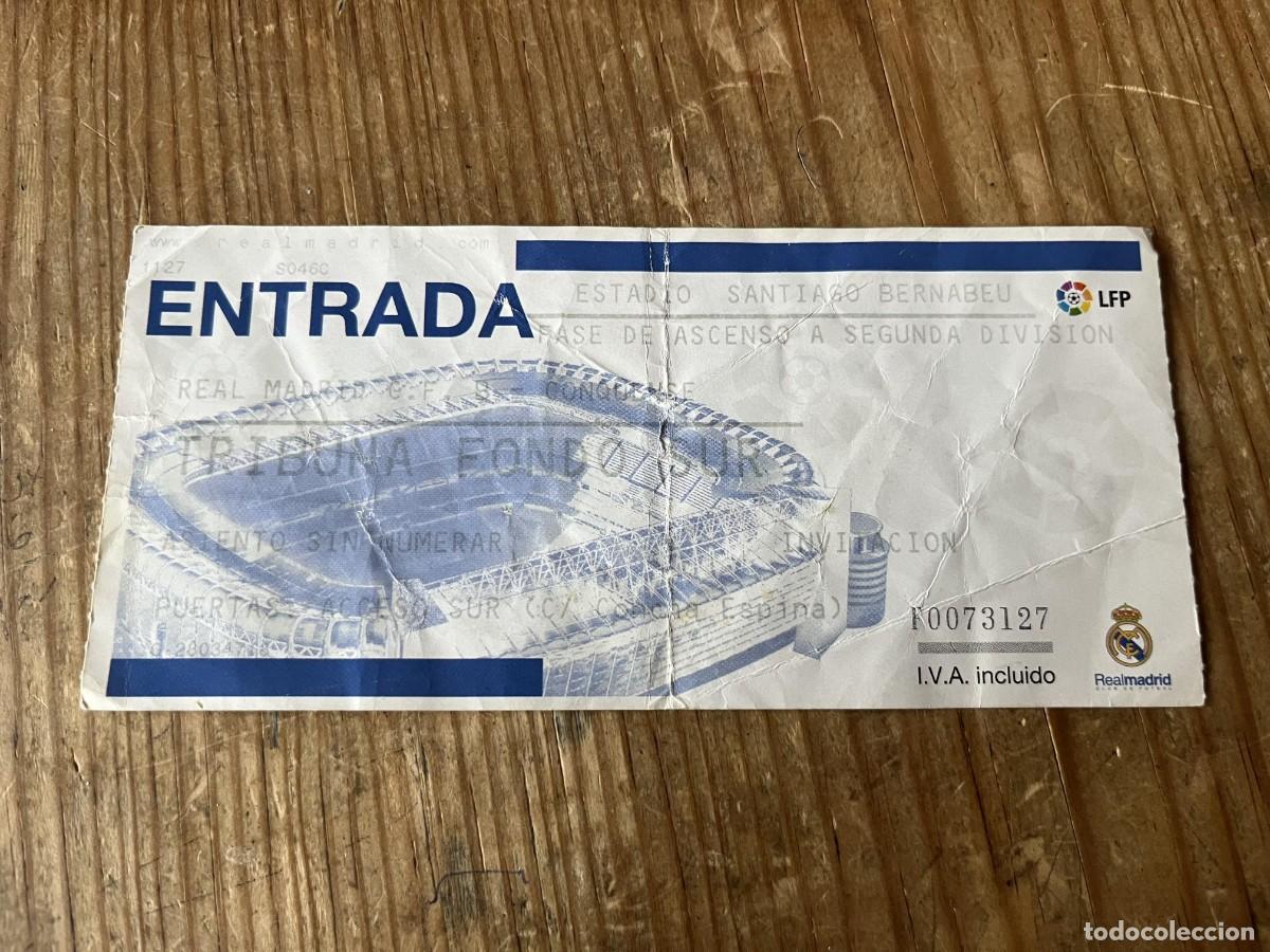 Coleccionismo deportivo: R31657 ENTRADA TICKET FUTBOL REAL MADRID CASTILLA 0-1 CONQUENSE FASE DE ASCENSO 2005