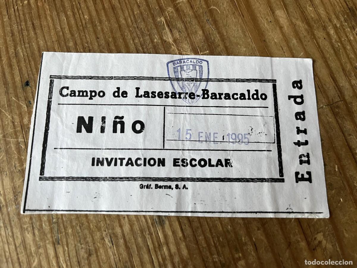 Coleccionismo deportivo: R31668 ENTRADA TICKET FUTBOL BARACALDO BARAKALDO 2-0 BEASAIN LIGA TEMPORADA 1994 1995