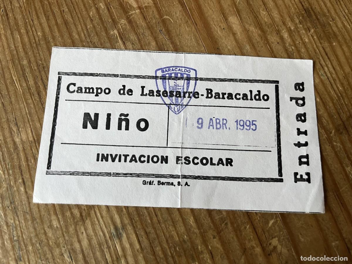 Coleccionismo deportivo: R31680 ENTRADA TICKET FUTBOL BARACALDO BARAKALDO 1-0 CASETAS LIGA TEMPORADA 1994 1995