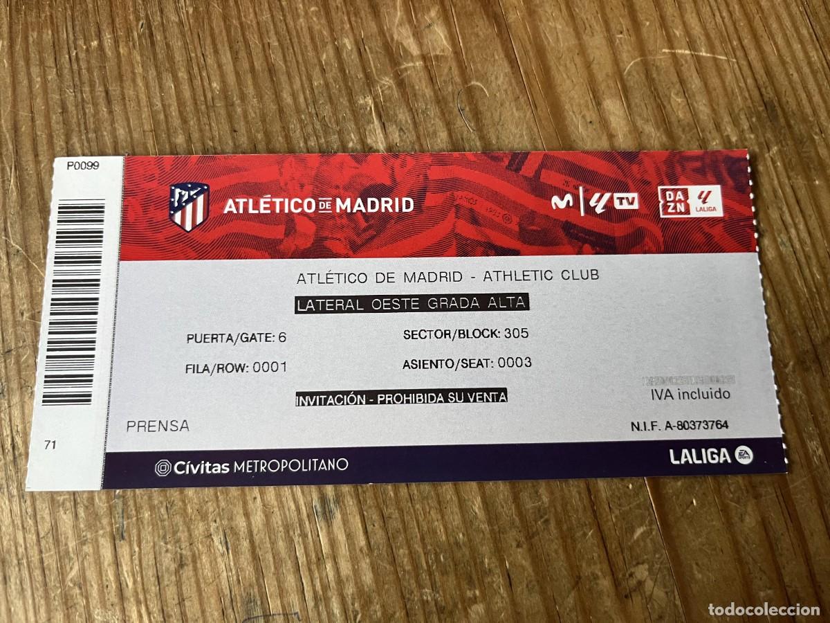 Coleccionismo deportivo: R31701 ENTRADA TICKET FUTBOL ATLETICO MADRID 0-1 ATHLETIC BILBAO COPA DEL REY (7-2-2024)