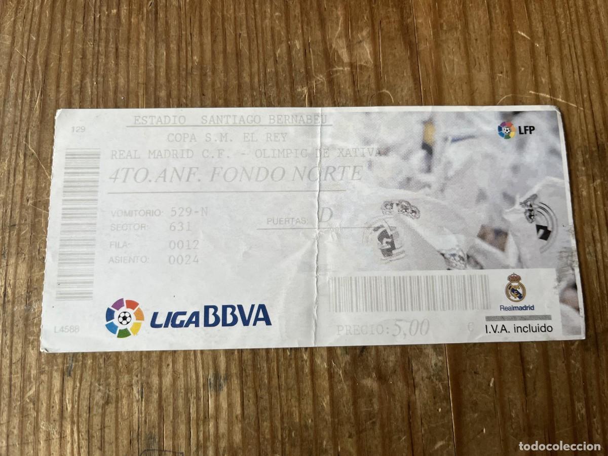 Coleccionismo deportivo: R31723 ENTRADA TICKET FUTBOL REAL MADRID 2-0 OLIMPIC XATIVA COPA DEL REY (18-12-2013)