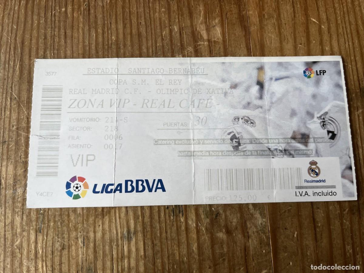 Coleccionismo deportivo: R31726 ENTRADA TICKET FUTBOL REAL MADRID 2-0 OLIMPIC XATIVA COPA DEL REY (18-12-2013)