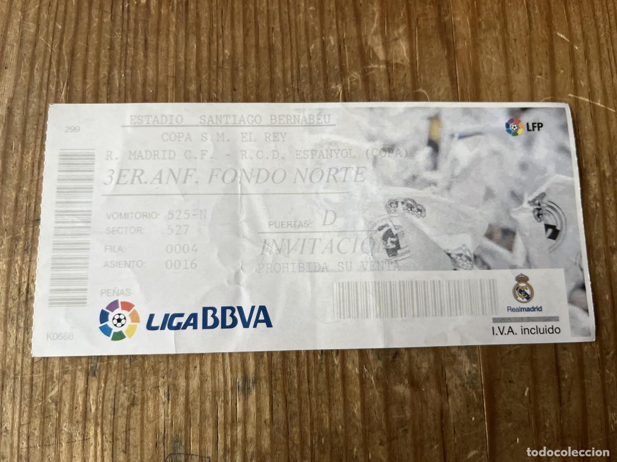 Coleccionismo deportivo: R31727 ENTRADA TICKET FUTBOL REAL MADRID 1-0 ESPA&Ntilde;OL ESPANYOL COPA DEL REY (28-1-2014)