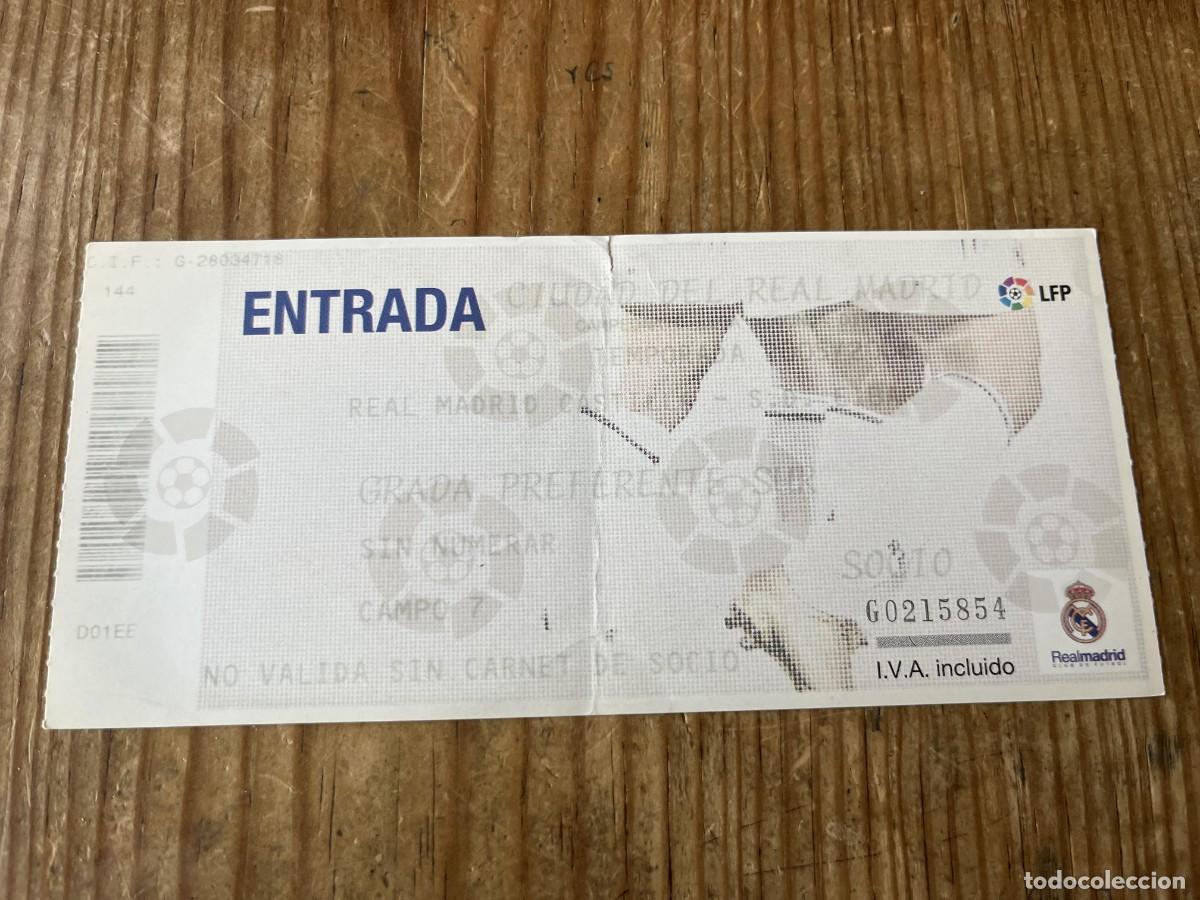 Coleccionismo deportivo: R31738 ENTRADA TICKET REAL MADRID CASTILLA 1-0 EIBAR LIGA TEMPORADA 2005 2006