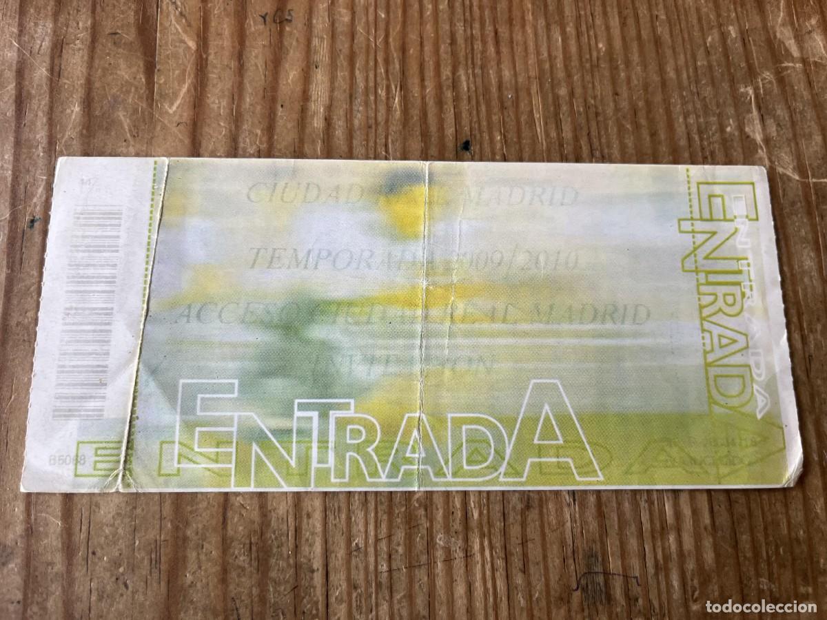 Coleccionismo deportivo: R31751 ENTRADA TICKET FUTBOL CIUDAD DEPORTIVA REAL MADRID LIGA TEMPORADA 2009 2010