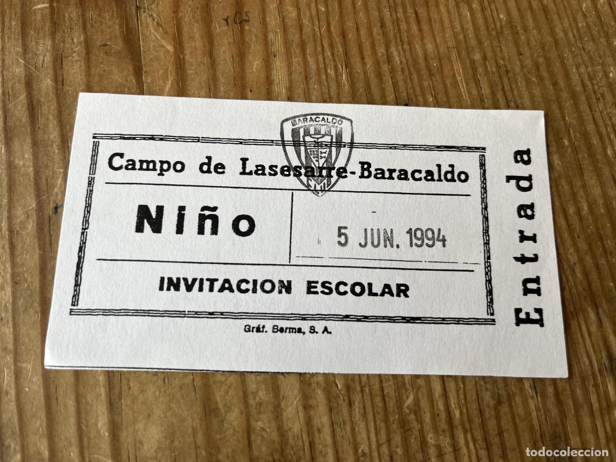 Coleccionismo deportivo: R31755 ENTRADA TICKET FUTBOL BARACALDO BARAKALDO 1-2 LAS PALMAS PROMOCION 2 DIVISION (5-6-1994)