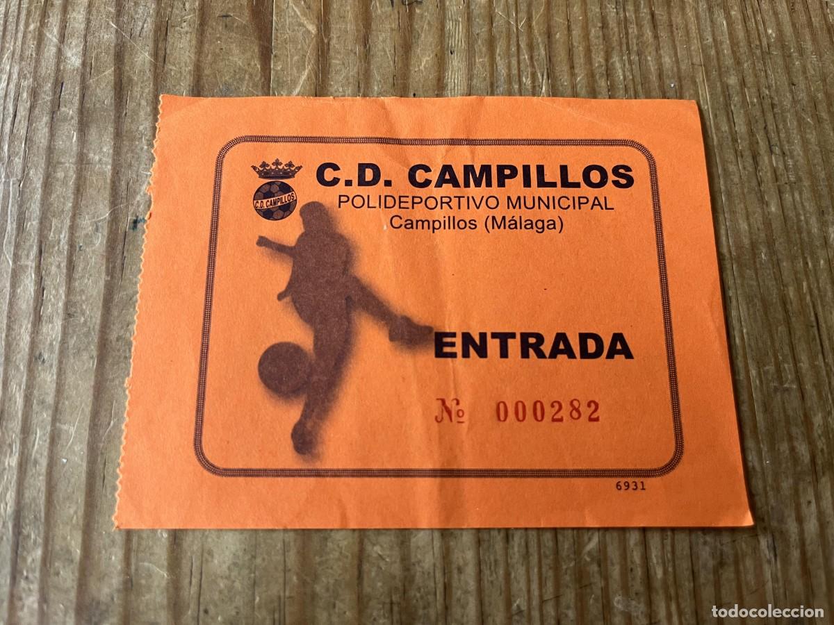 Coleccionismo deportivo: R31756 ENTRADA TICKET FUTBOL ANDALUCIA C.D. CAMPILLOS POLIDEPORTIVO MUNICIPAL CAMPILLOS MALAGA