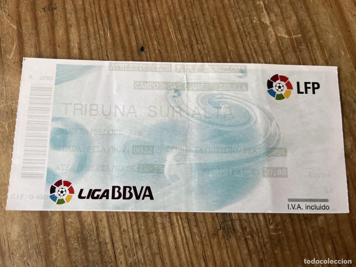 Coleccionismo deportivo: R31744 ENTRADA ATHLETIC BILBAO 2-5 BARCELONA TEMPORADA 2014 2015 GOLES MSN MESSI LUIS SUAREZ NEYMAR