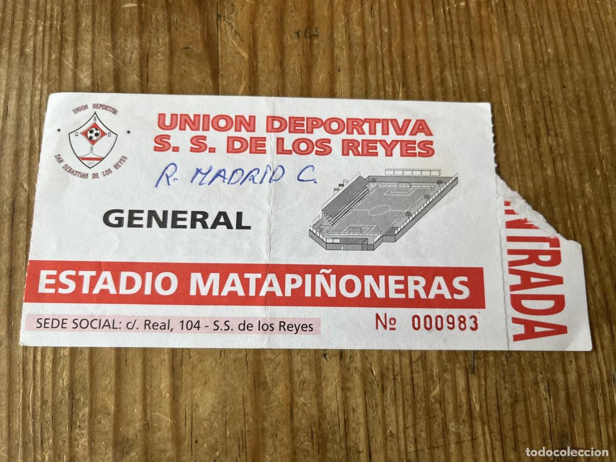 Coleccionismo deportivo: R31767 ENTRADA TICKET FUTBOL MADRID SAN SEBASTIAN DE LOS REYES REAL MADRID C