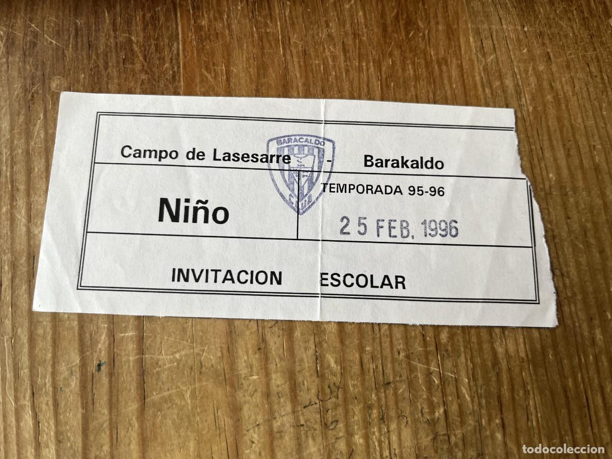 Coleccionismo deportivo: R31774 ENTRADA TICKET FUTBOL BARACALDO BARAKALDO 2-0 NUMANCIA LIGA TEMPORADA 1995 1996
