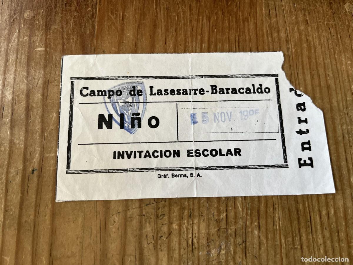 Coleccionismo deportivo: R31778 ENTRADA TICKET FUTBOL BARACALDO BARAKALDO 0-0 TUDELANO LIGA TEMPORADA 1995 1996