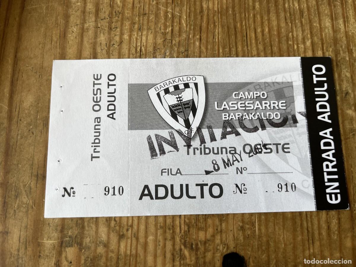 Coleccionismo deportivo: R31779 ENTRADA TICKET FUTBOL BARACALDO BARAKALDO (8-5-2004) ADULTO