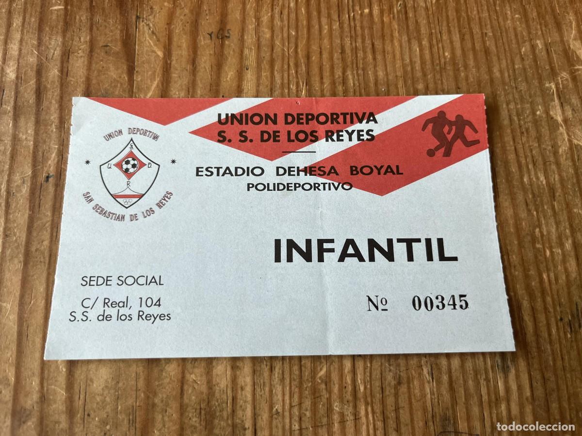 Coleccionismo deportivo: R31782 ENTRADA TICKET FUTBOL MADRID SAN SEBASTIAN DE LOS REYES ESTADIO DEHESA BOYAL INFANTIL