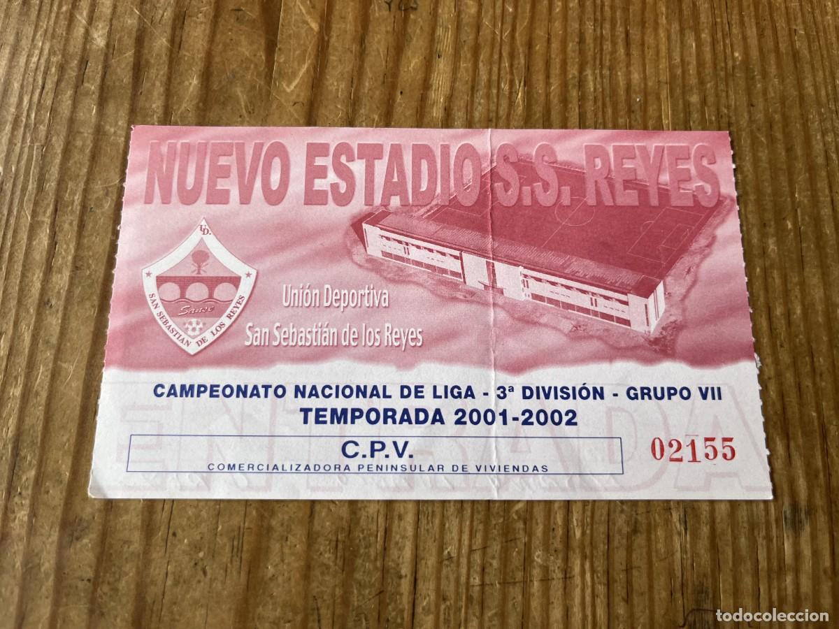 Coleccionismo deportivo: R31787 ENTRADA TICKET FUTBOL MADRID UNION DEPORTIVA SAN SEBASTIAN DE LOS REYES 2001 2002
