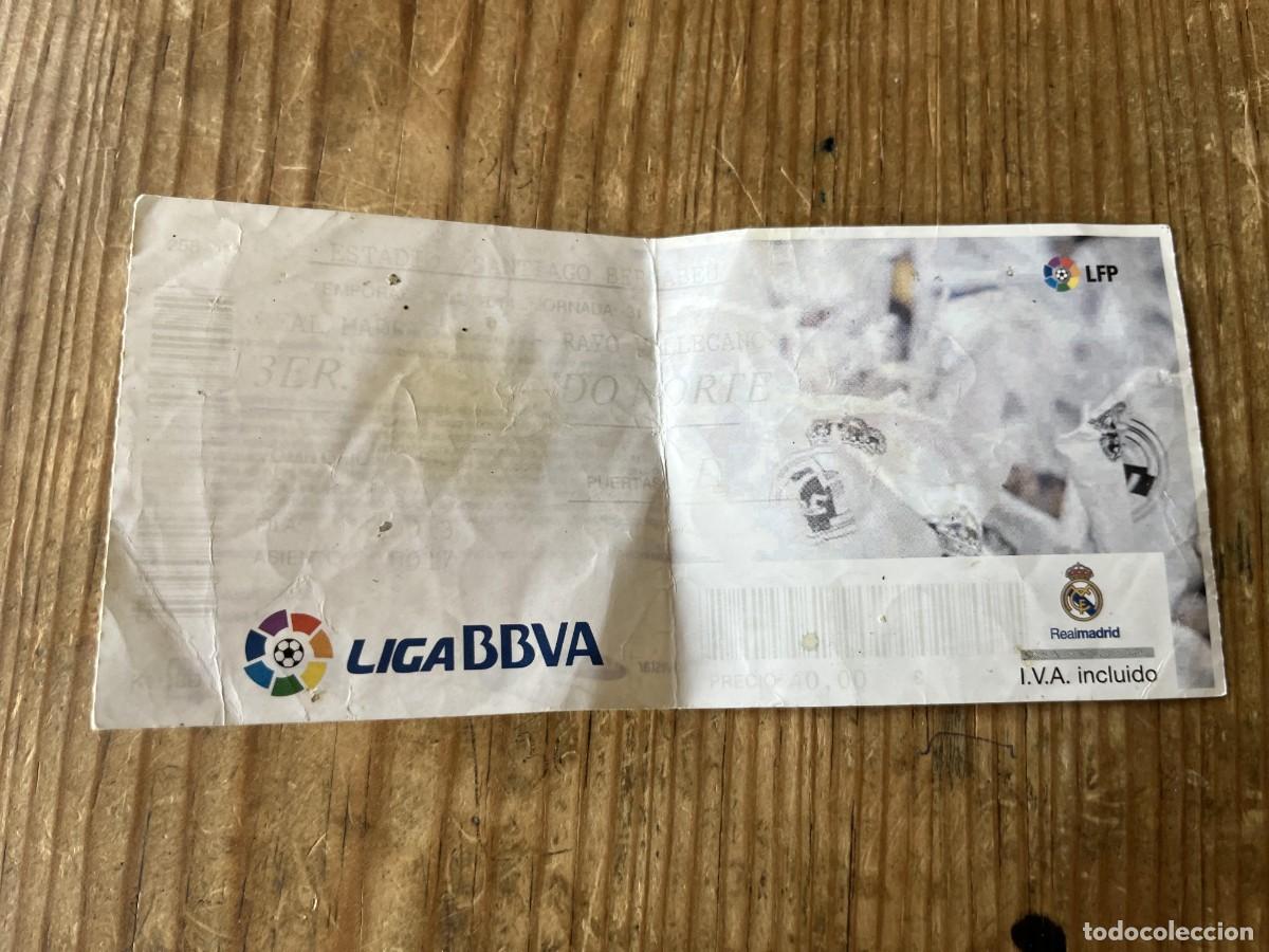 Coleccionismo deportivo: R31788 ENTRADA TICKET FUTBOL REAL MADRID 5-0 RAYO VALLECANO LIGA TEMPORADA 2013 2014