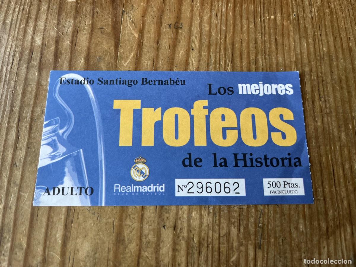 Coleccionismo deportivo: R31797 ENTRADA TICKET FUTBOL MUSEO REAL MADRID EXPOSICION TROFEOS ESTADIO SANTIAGO BERNABEU ADULTO