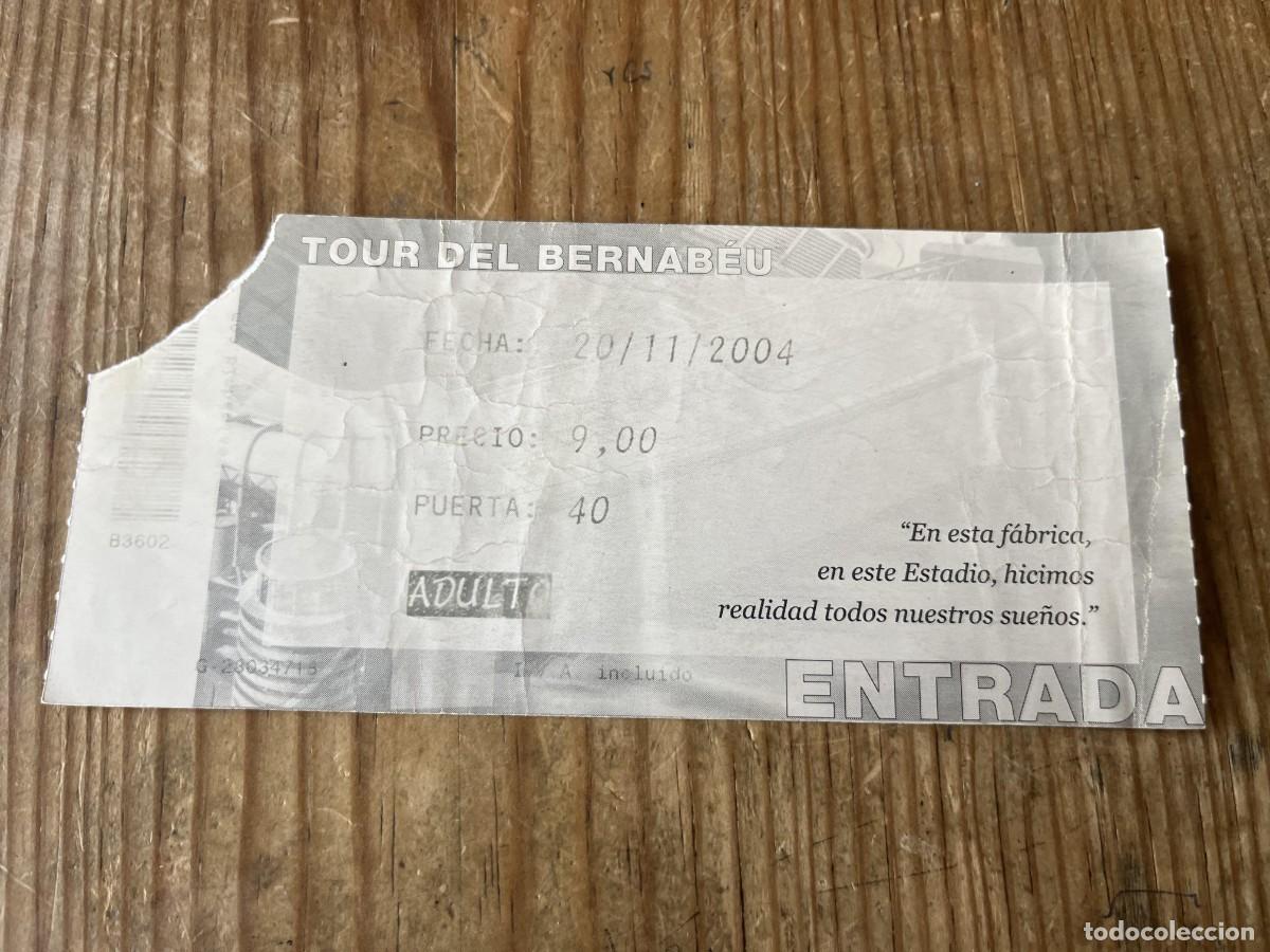 Coleccionismo deportivo: R31803 ENTRADA TICKET FUTBOL MUSEO REAL MADRID TOUR ESTADIO SANTIAGO BERNABEU (20-11-2004)